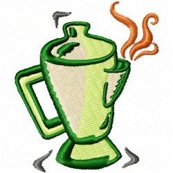 Teapots Embroidery Design 9 Teapots Embroidery Design 9